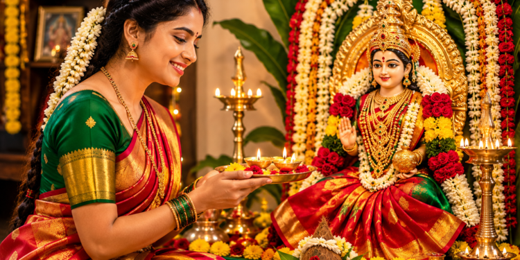 ಲಕ್ಷ್ಮಿಯ  ಮುಂದೆ ಒಡವೆ ಇಟ್ಟಾಗ ಹೊಳೆಯುವ ಮುಖ !
